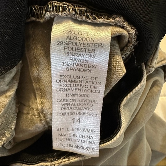 DEMOCRACY "AB"SOLUTION STRAIGHT LEG pants size 14 (b4 - Picture 9 of 11